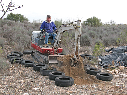 tyres and mini diggers